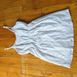 Lush white cream lace dress